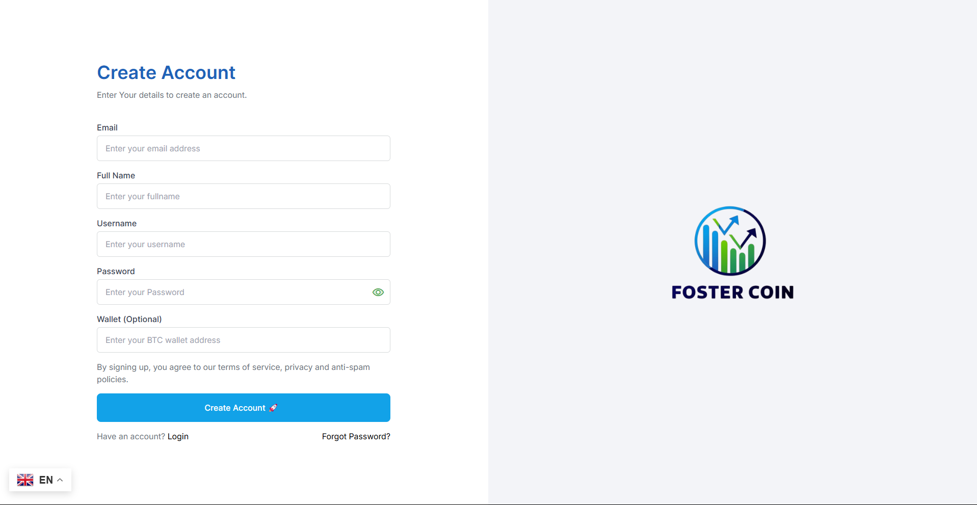 Sign Up Page